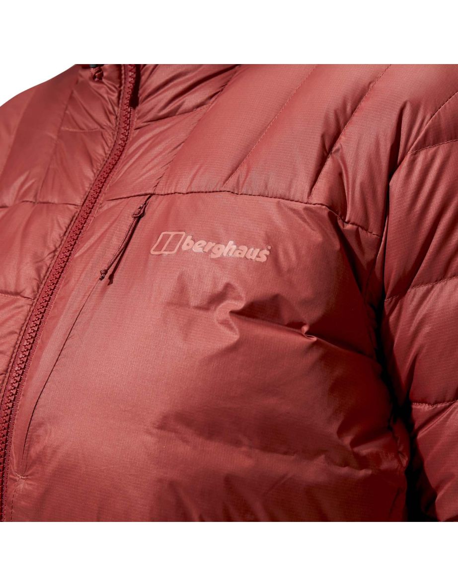 Women's Berghaus Silksworth Hooded Down Jacket in Red - 5