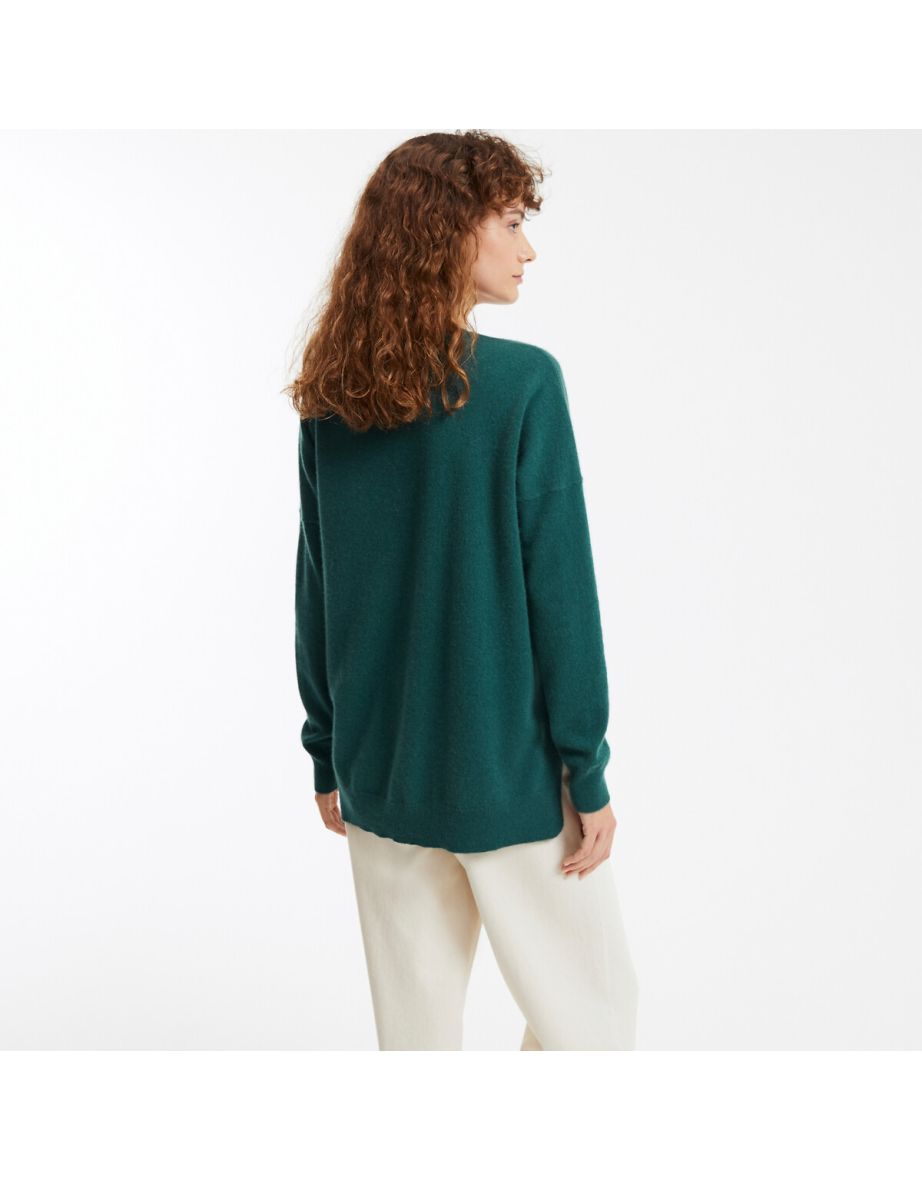 Recycled Cashmere Jumper/Sweater with Crew Neck in Fine Knit - 3