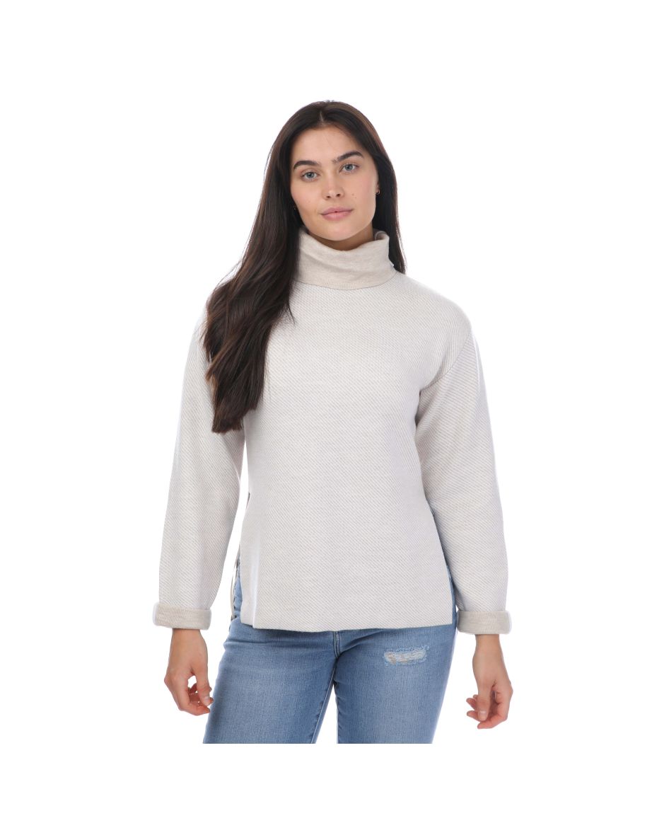 Women's Ted Baker Lidyaa Relaxed Fit Funnel Neck Jumper in Cream