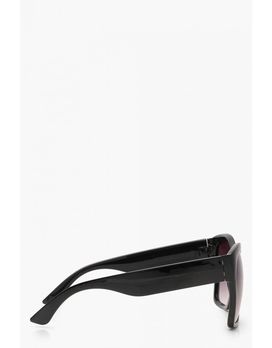 Oversized Tinted Sunglasses - black - 2