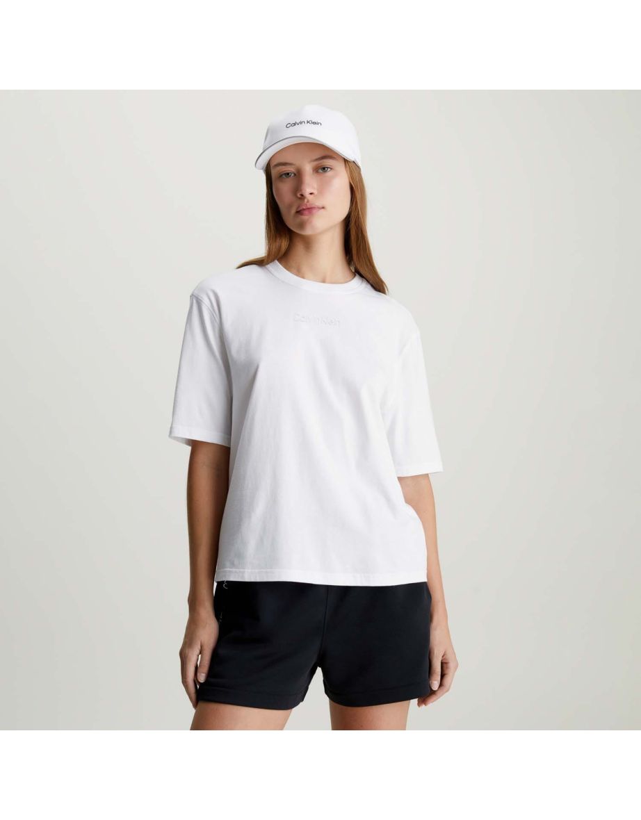 Women's Calvin Klein Gym T-Shirt in White