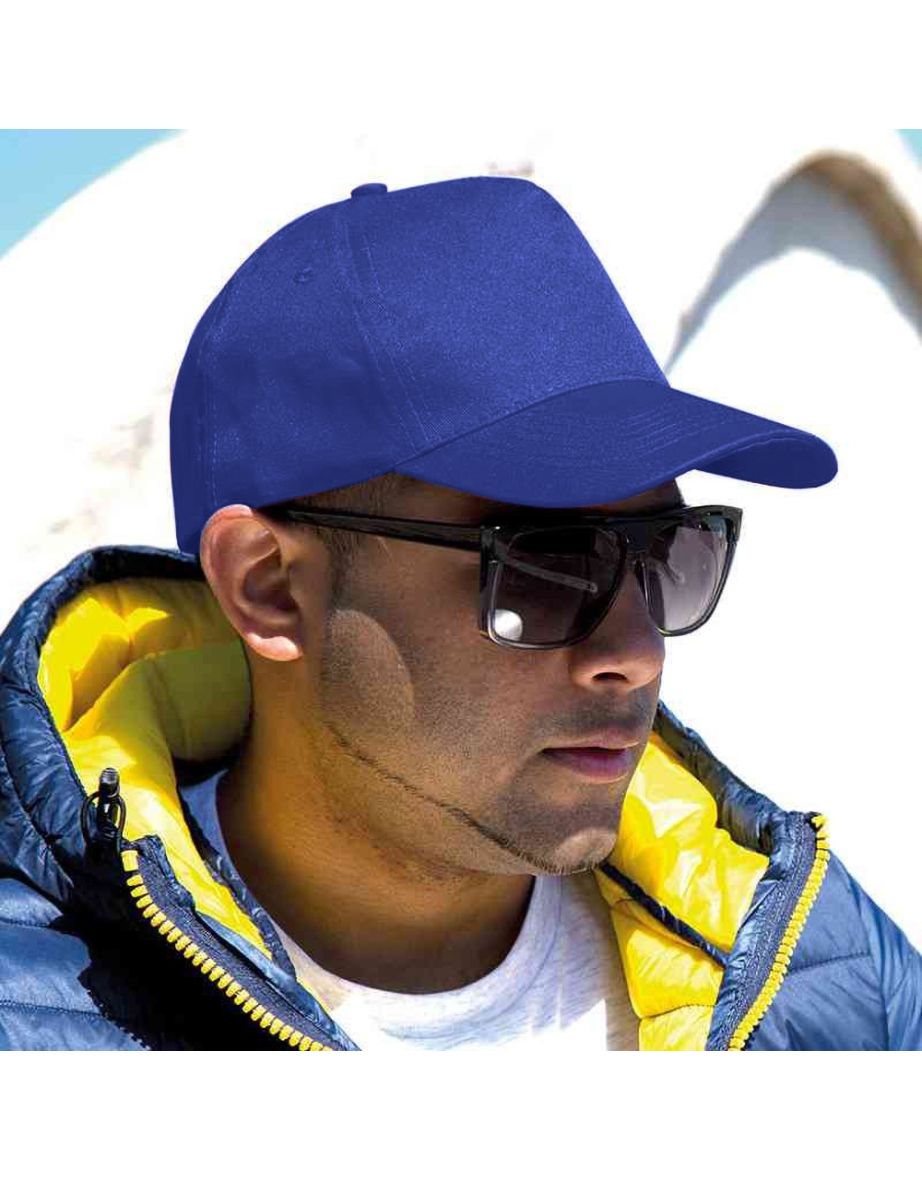 Result Unisex Core Boston 5 Panel Printers Baseball Cap - Royal - 1