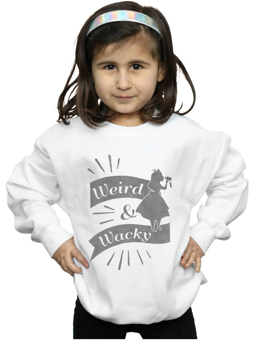Disney Girls Alice In Wonderland Weird And Wacky Sweatshirt