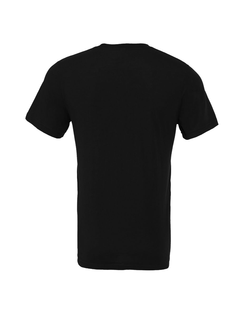 Canvas Unisex Jersey Crew Neck T-Shirt / Mens Short Sleeve T-Shirt - Heather Black - 2