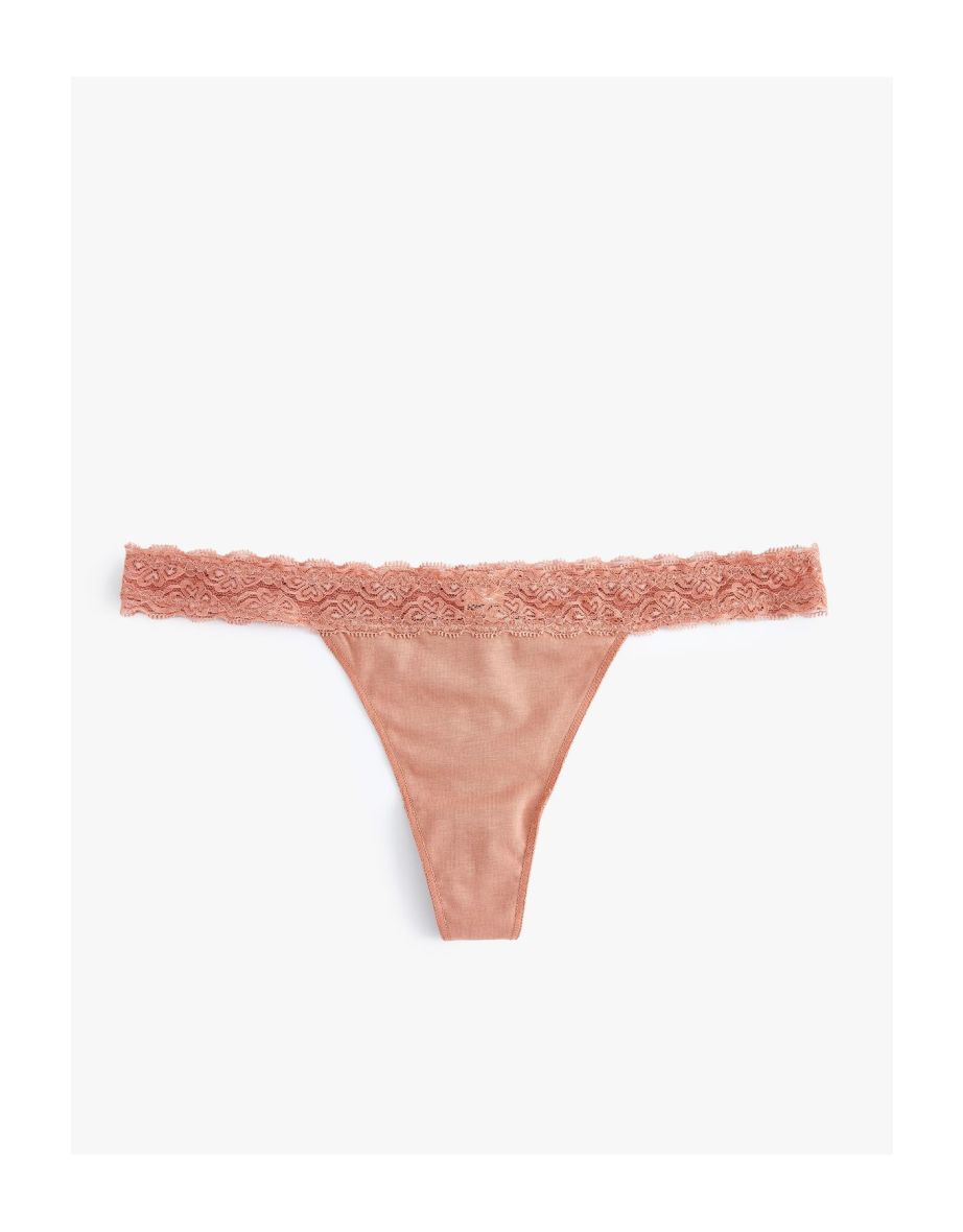 Lacy Thong Cotton
