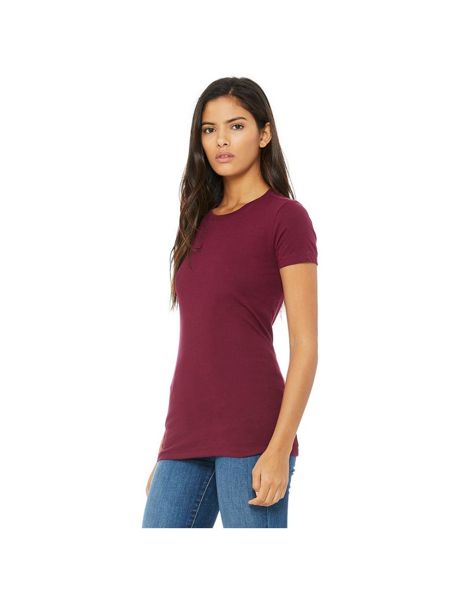 Bella + Canvas Womens/Ladies The Favourite T-Shirt - Maroon - 2