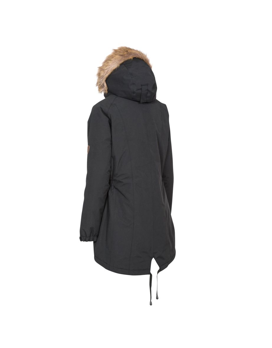 Trespass Womens/Ladies Celebrity Insulated Longer Length Parka Jacket - Black - 3