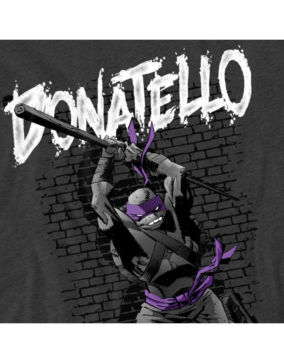 Teenage Mutant Ninja Turtles Unisex Adult Donatello T-Shirt - Charcoal - 3