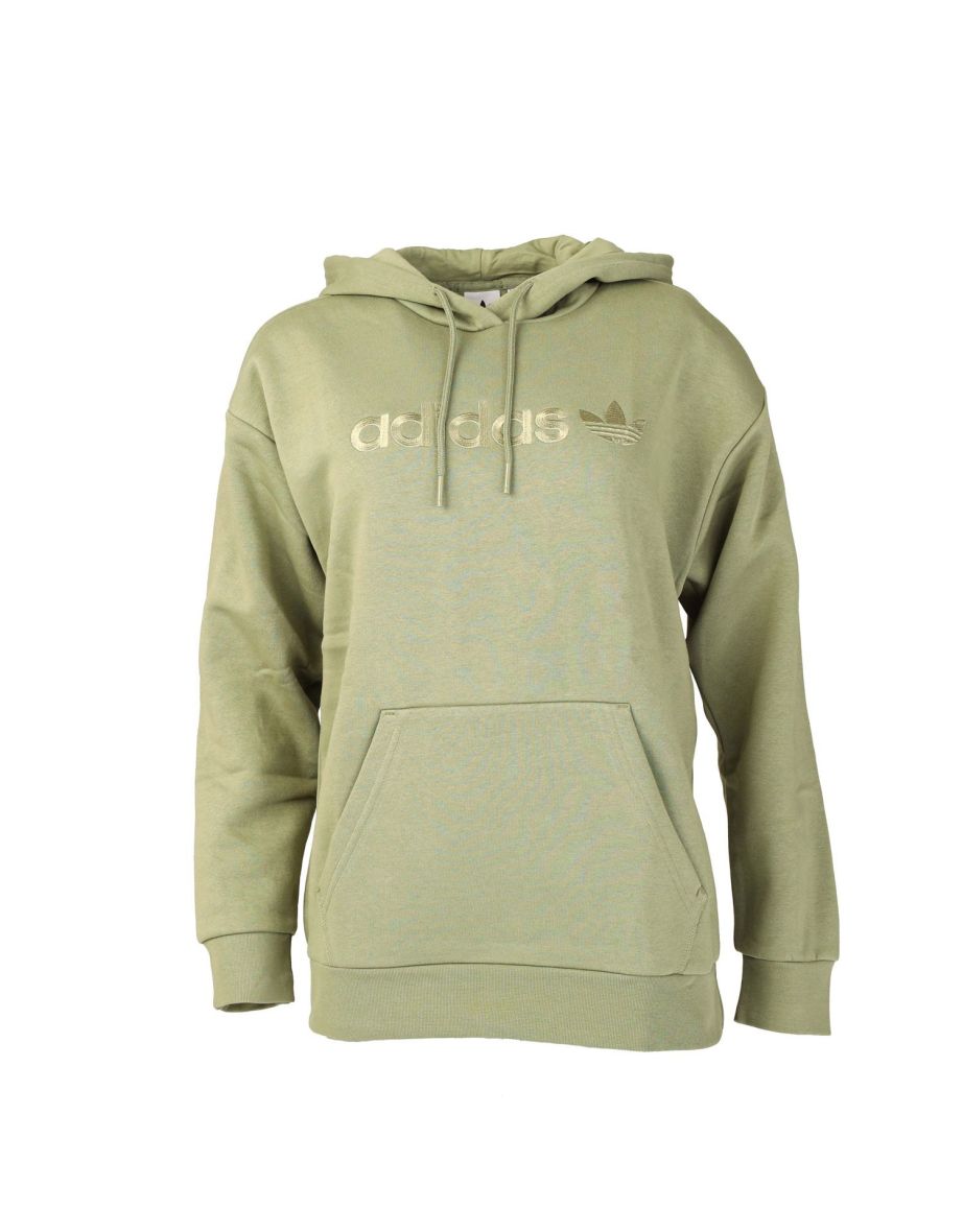 Olive green adidas sweatshirt womens sale