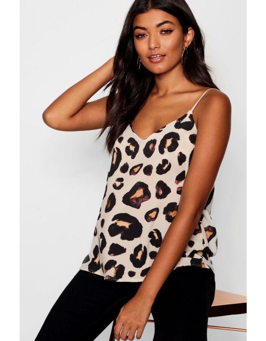 Plain Leopard Cami Woven - natural - 3