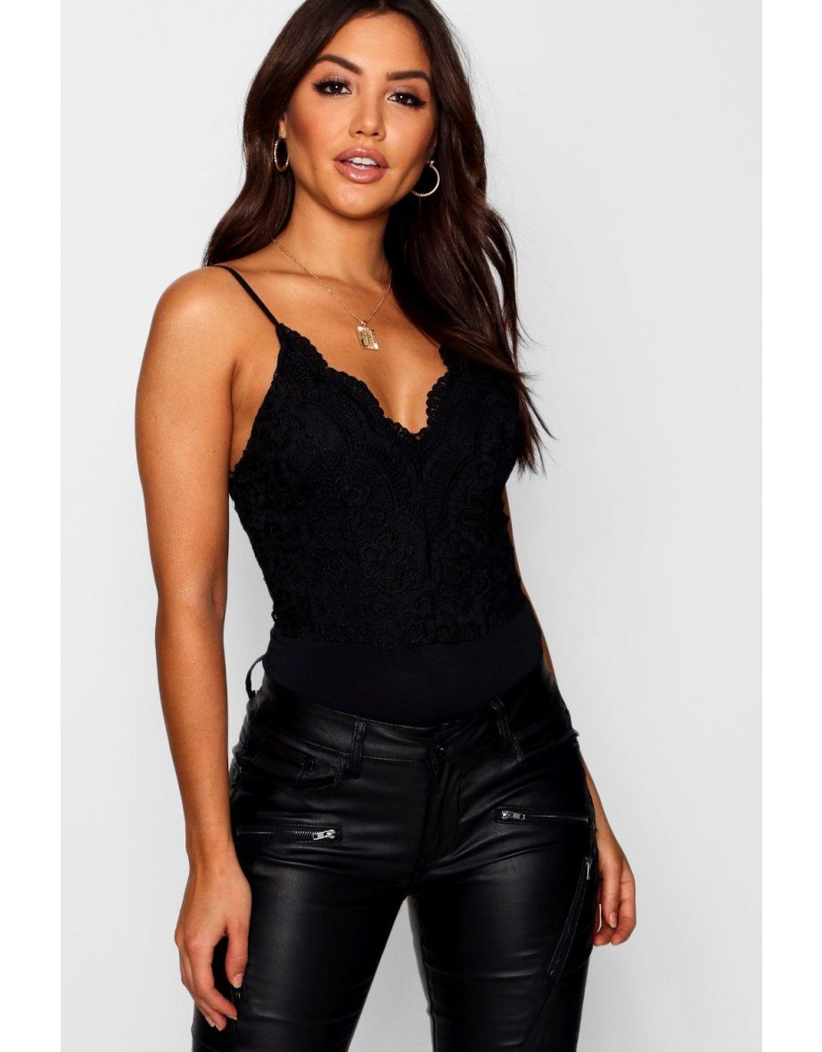 Ruby Premium Lace Bodysuit - burgundy - 1