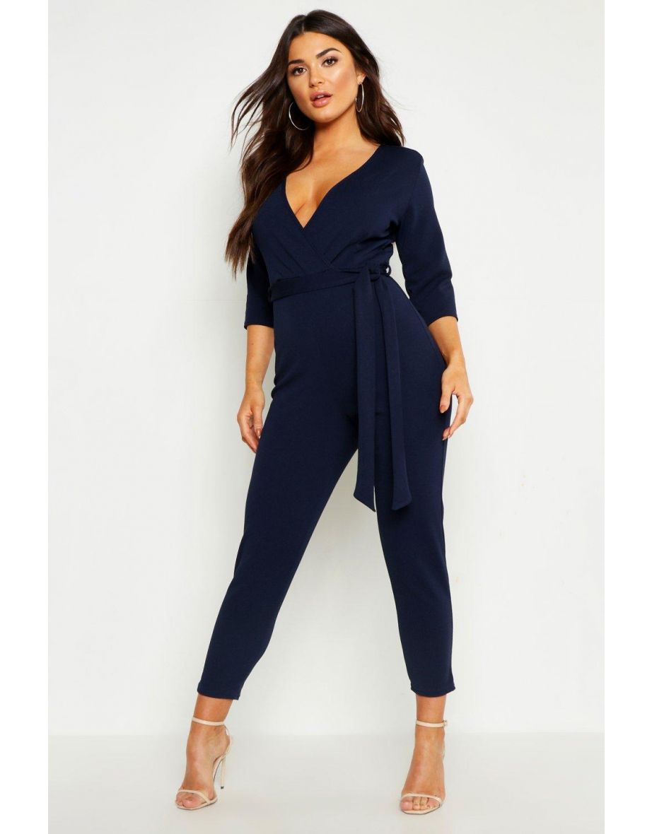 Wrap Jumpsuit - navy
