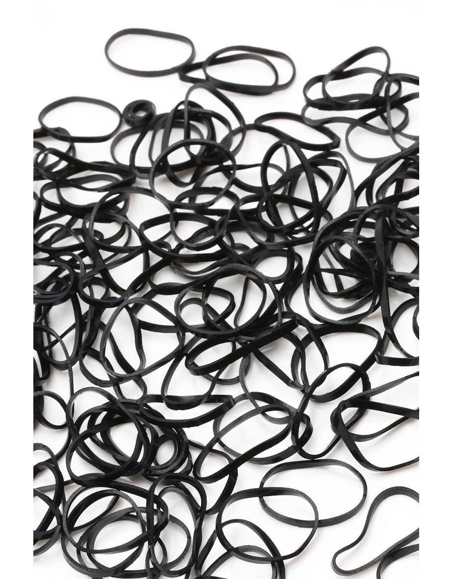Mini Elastic Hair Band Packs - black