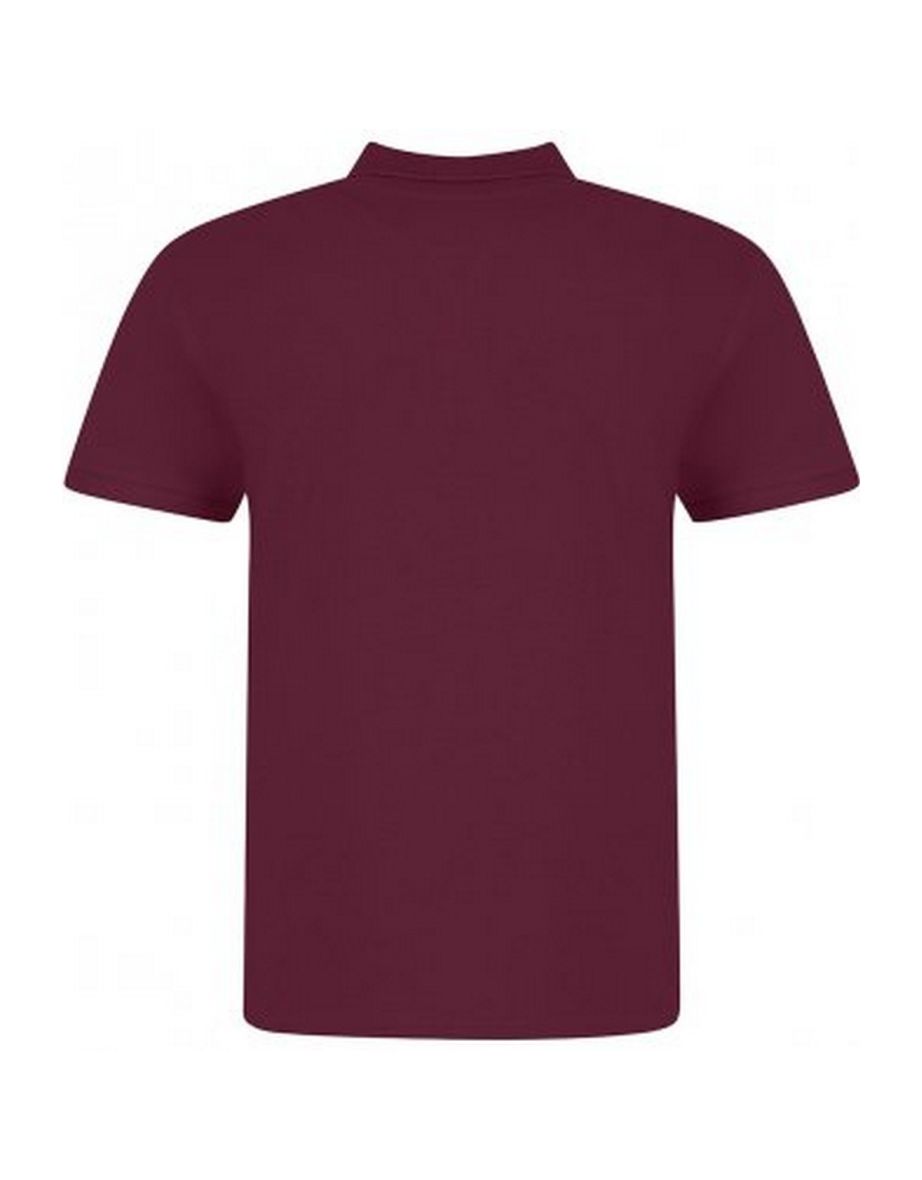Awdis Mens Piqu Cotton Short-Sleeved Polo Shirt - Burgundy - 1