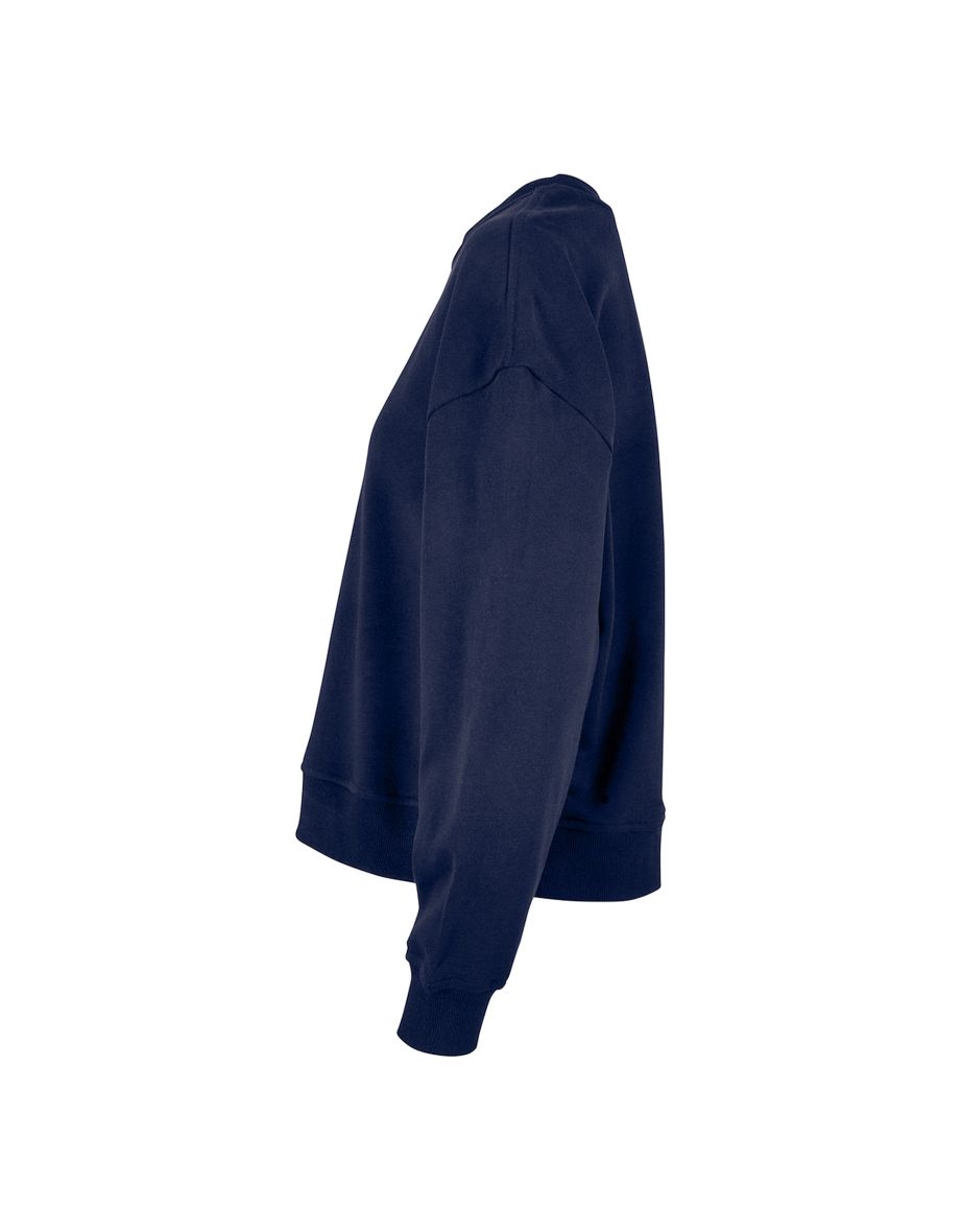 Womens/Ladies Oversized Sweatshirt - Light Navy - 2