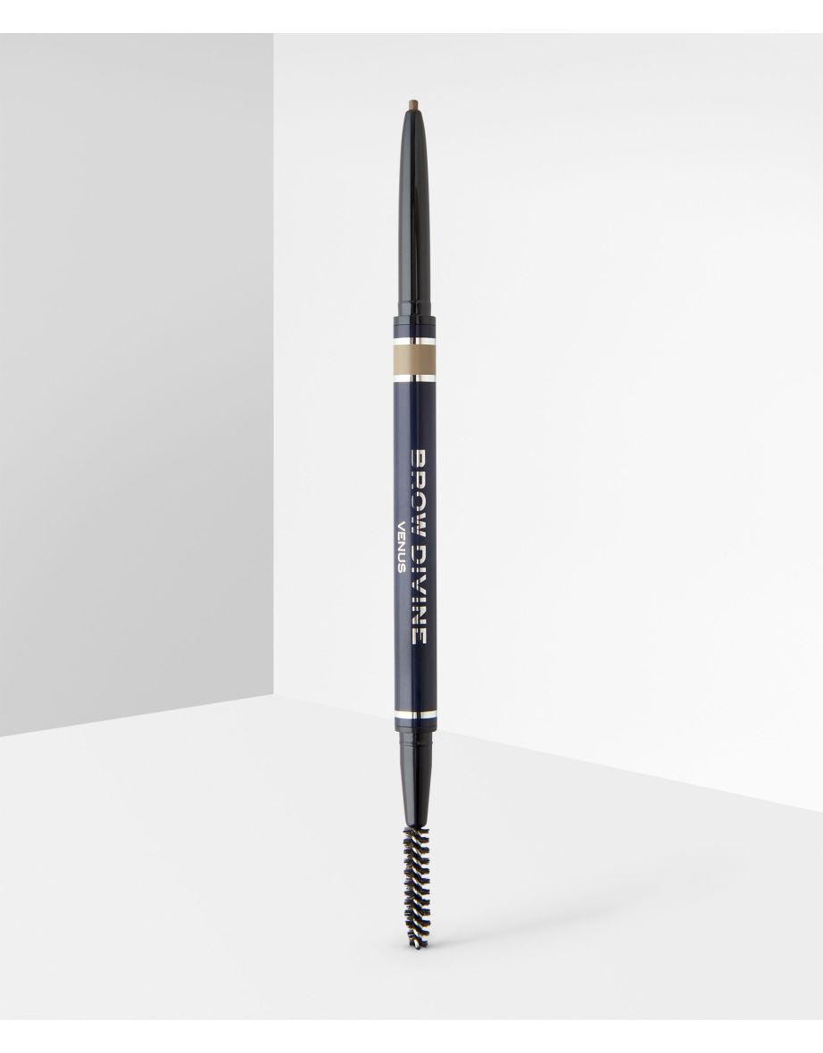 A long-wearing brow pencil and spooley brush. Venus