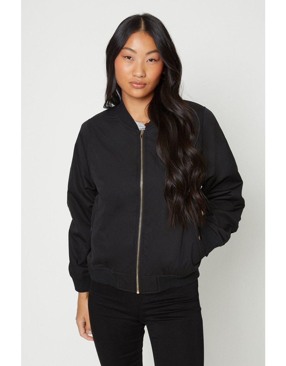 Petite Padded Bomber Jacket