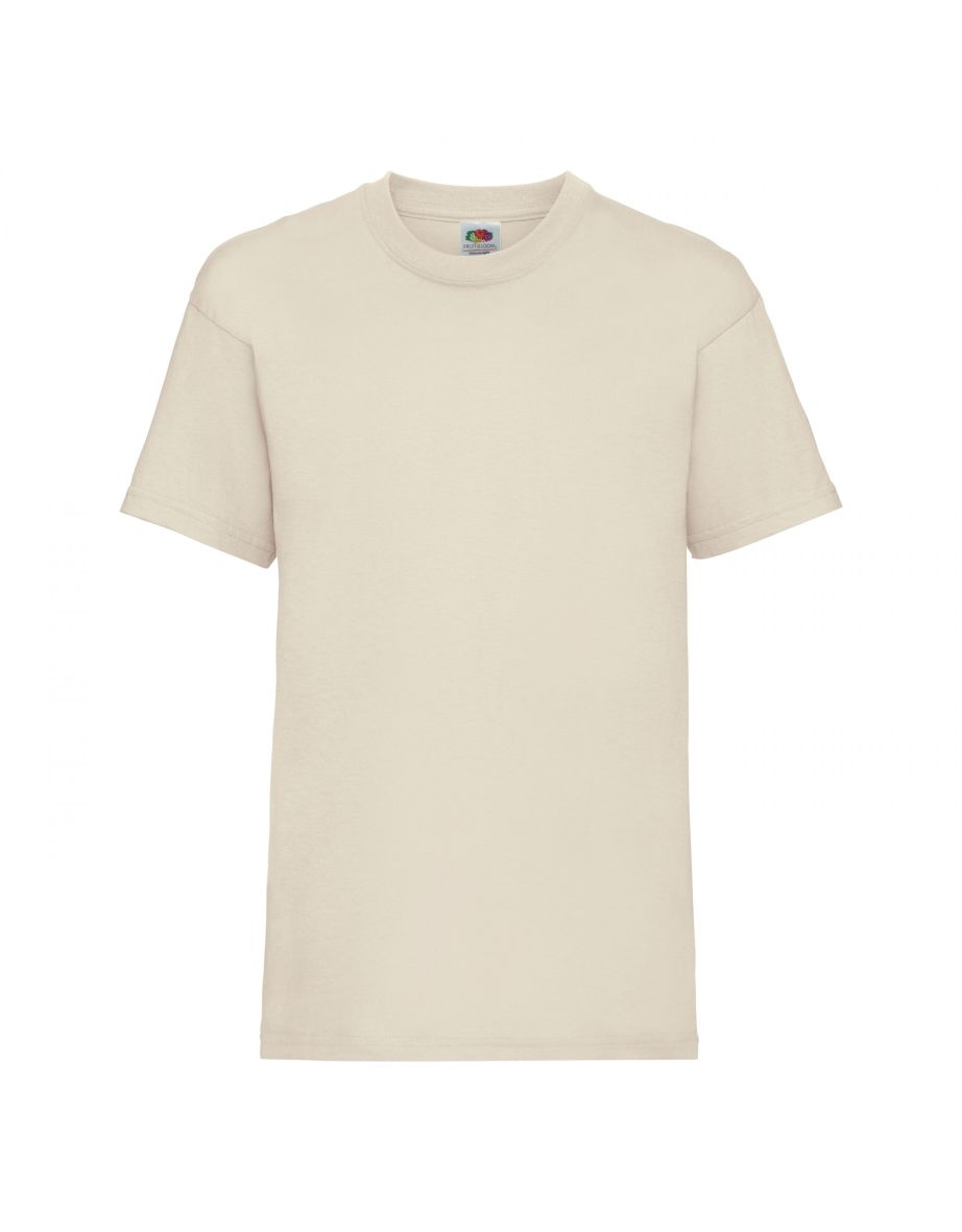 Fruit Of The Loom Childrens/Kids Unisex Valueweight Short Sleeve T-Shirt - Natural