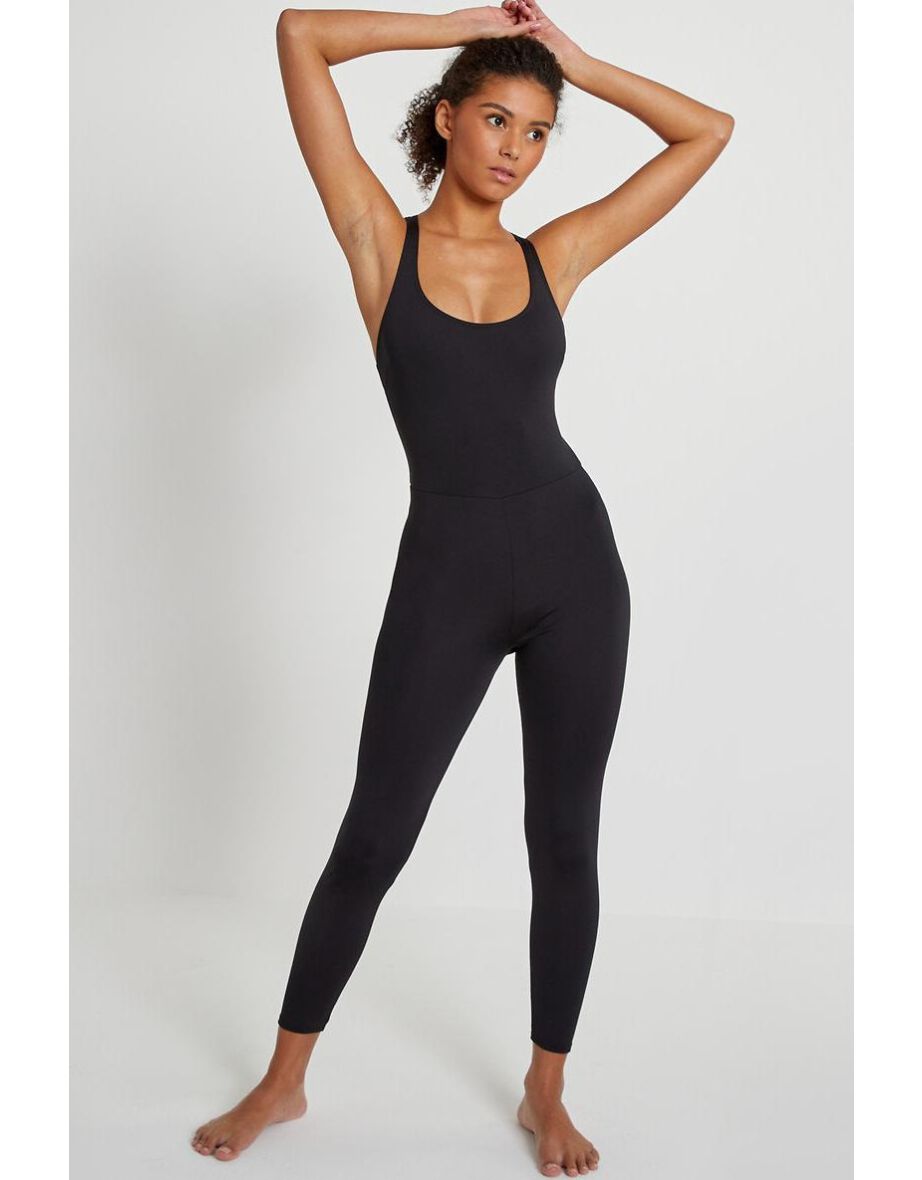 Black jumpsuit skinny leg online