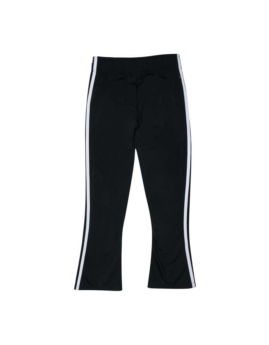 Girl's adidas Originals 3-Stripes Flared Tracksuit Bottoms in Black - 1