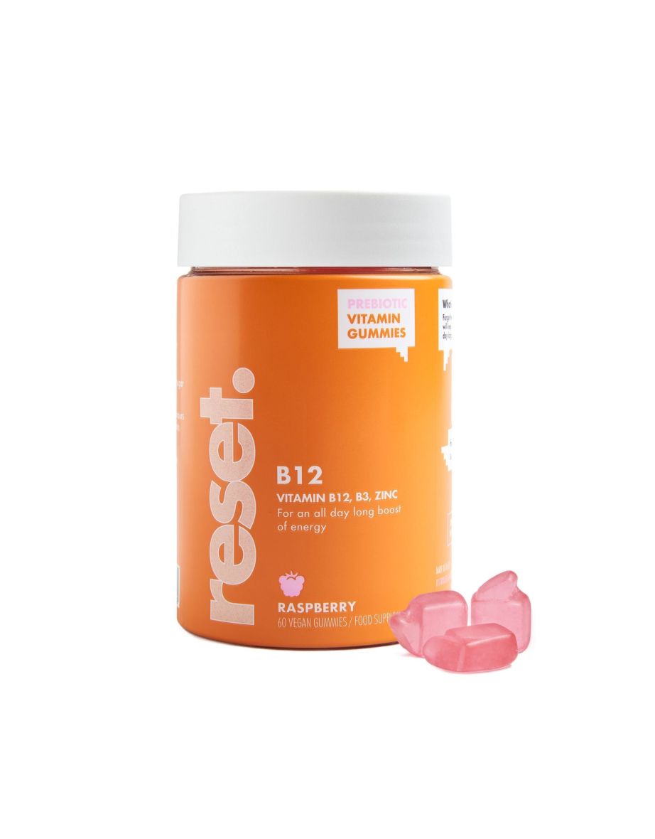 RESET B12 Vitamins Gummies Raspberry Flavour 