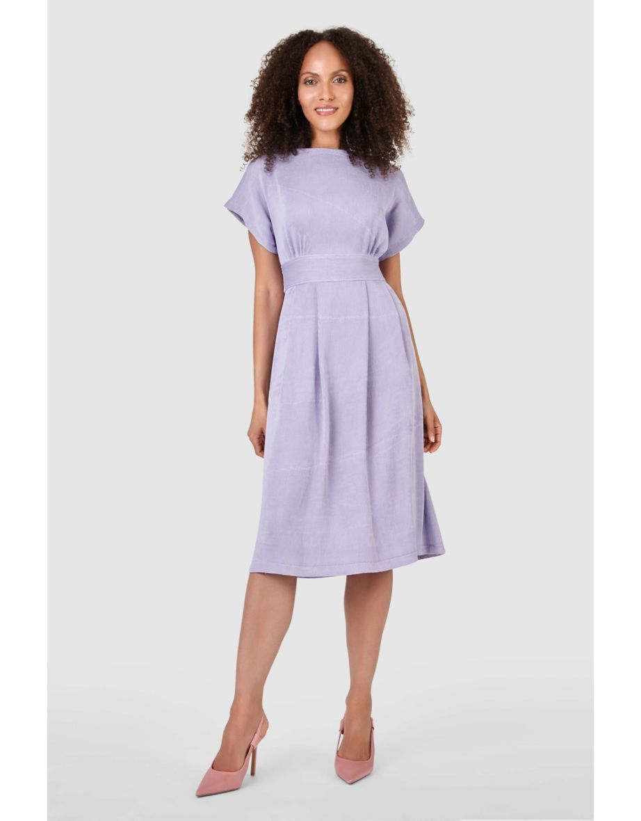 Closet London Purple Kimono Midi Dress