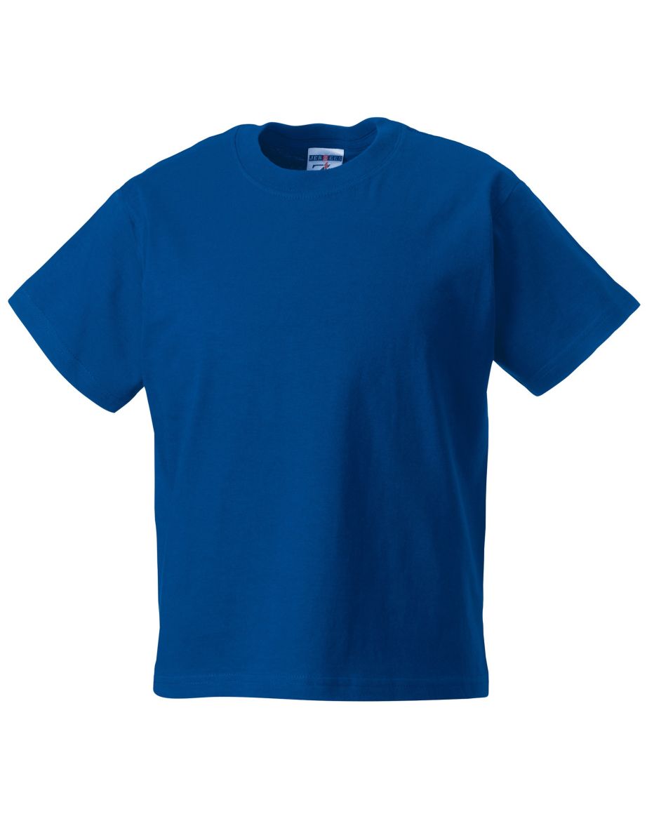 Jerzees Schoolgear Childrens Classic Plain T-Shirt (Pack of 2) - Bright Royal