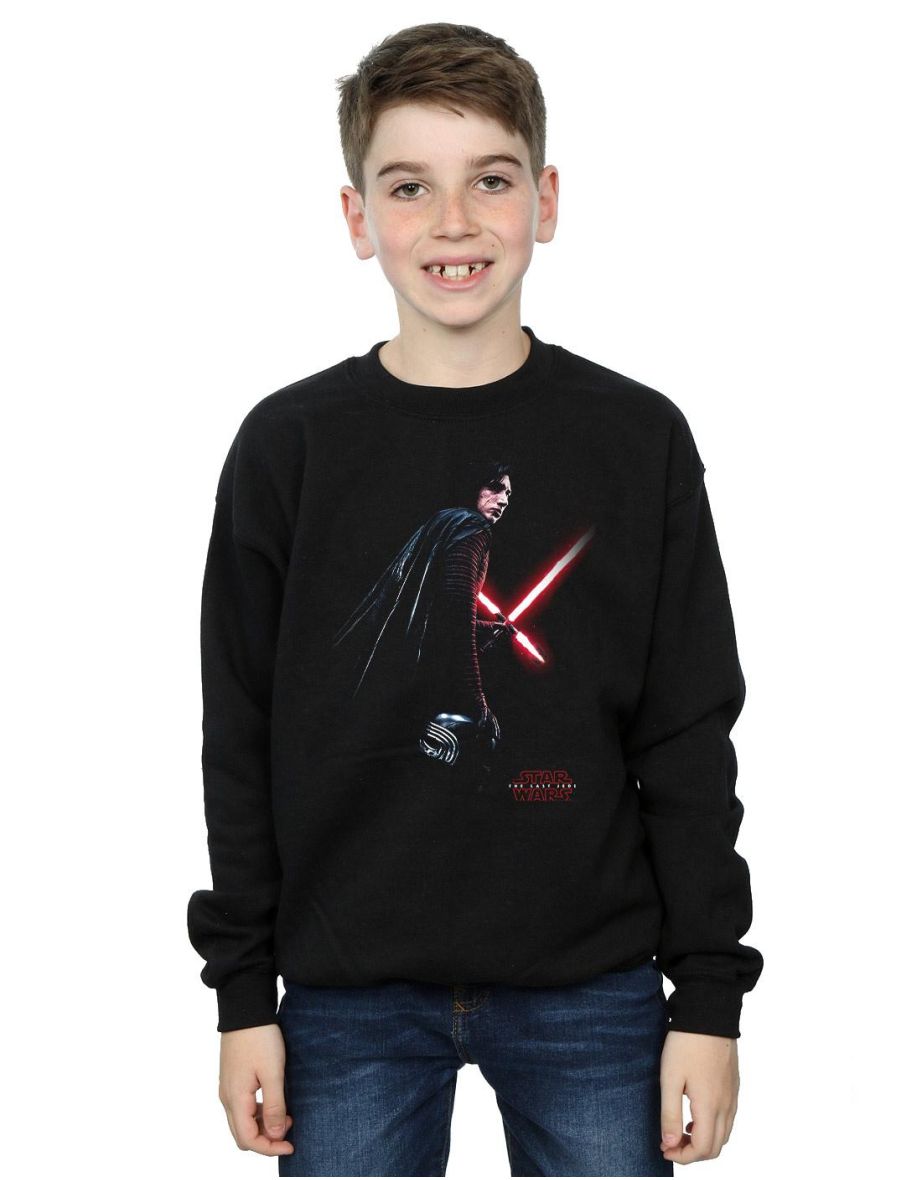 Star Wars: The Last Jedi Boys Kylo Ren Shadow Cotton Sweatshirt - Black - 3