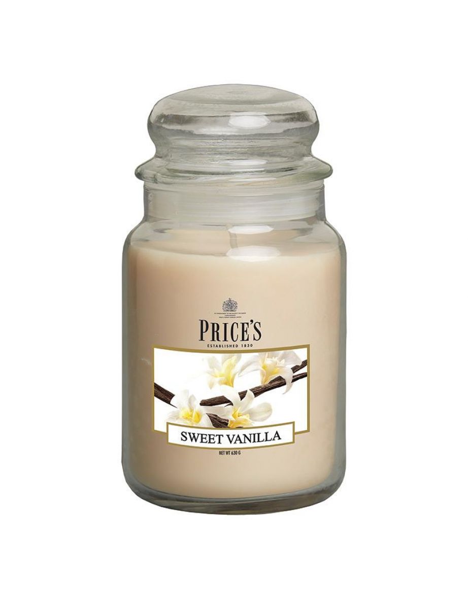 Price's Candles Large Jar Candle - Sweet Vanilla