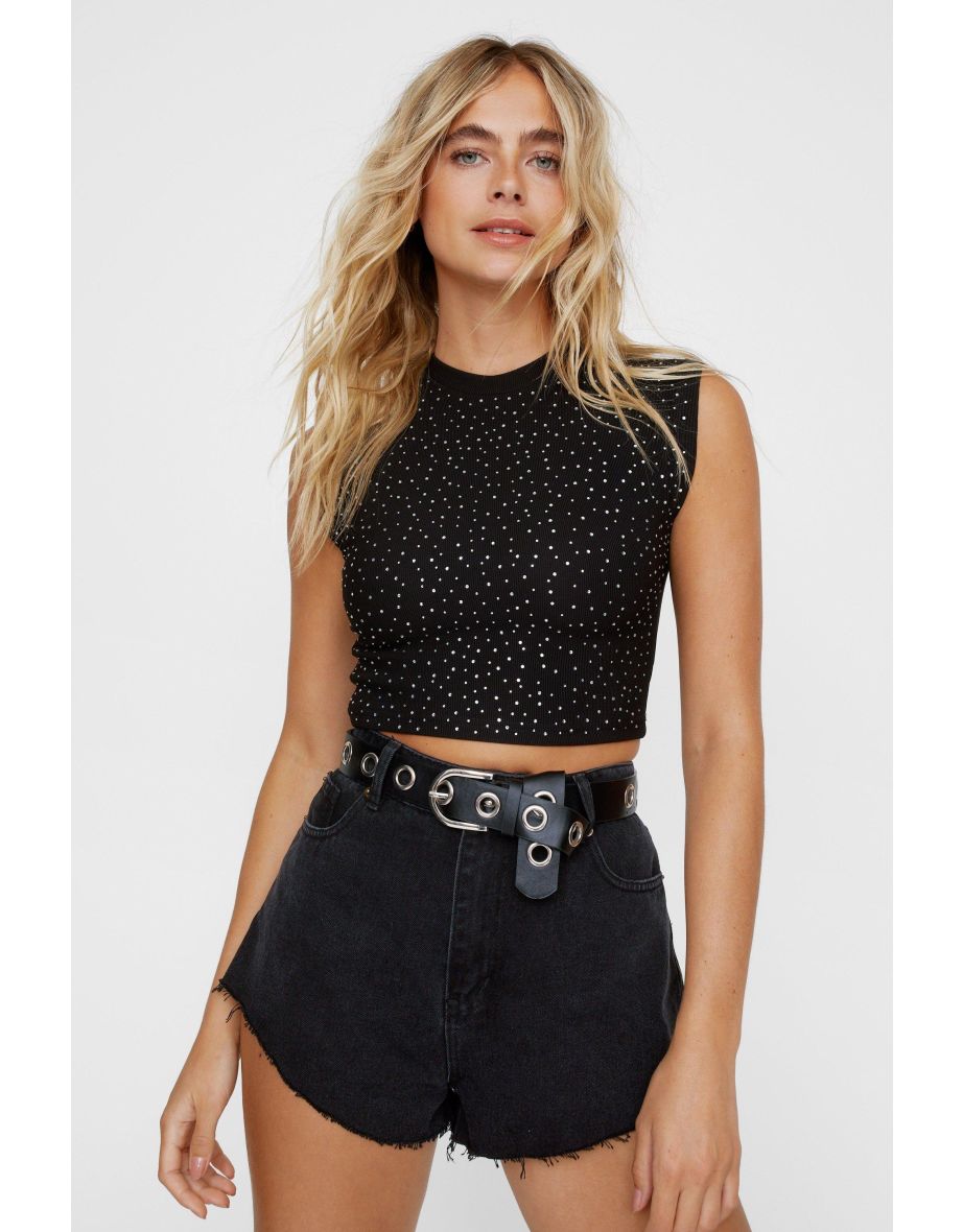 Diamante Vest Top