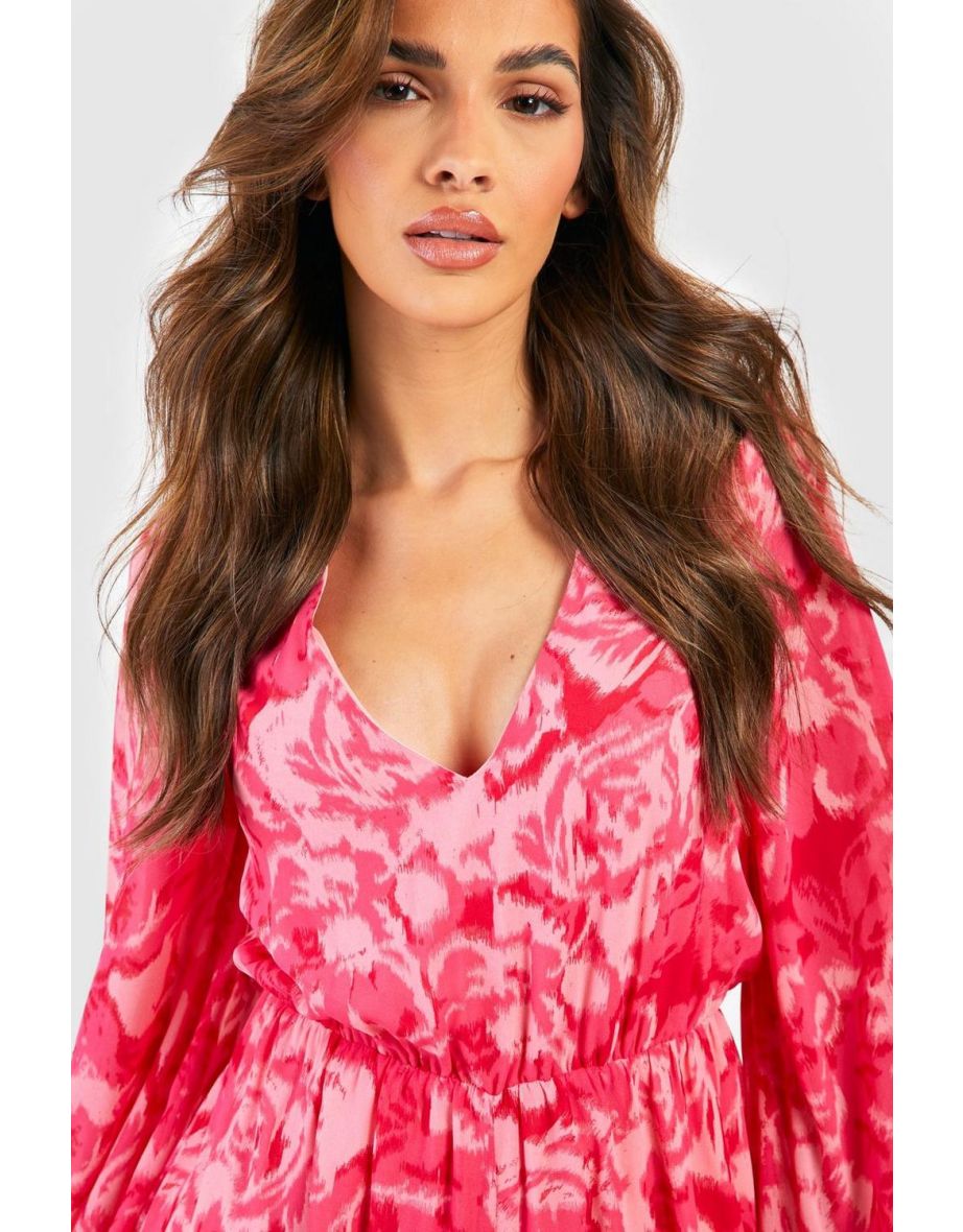 Printed Floral Playsuit - 3