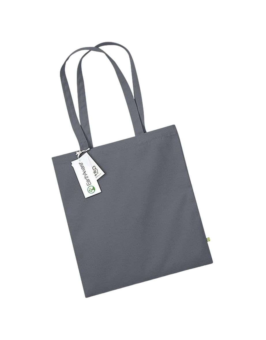 Westford Mill EarthAware Organic Bag For Life Tote Bag - Graphite Grey