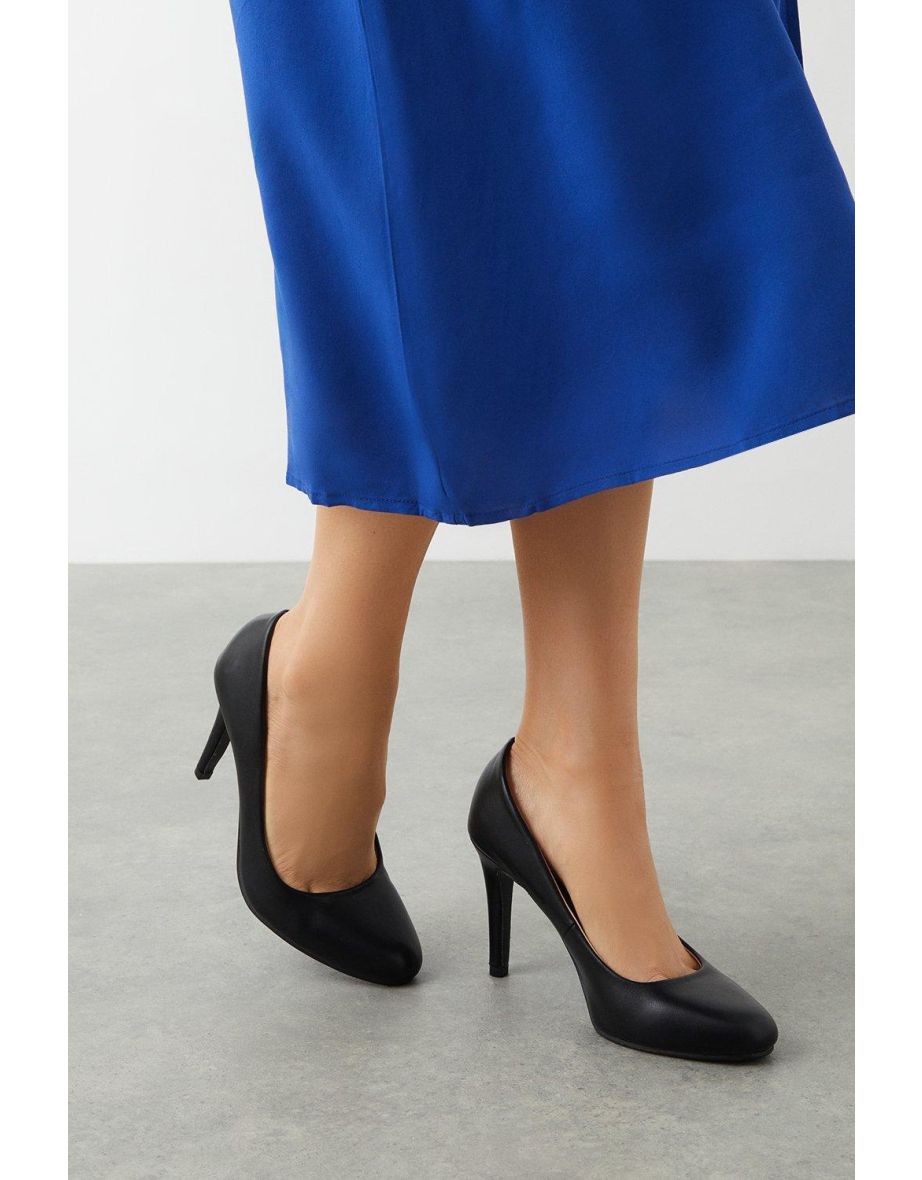 Dallas Round Toe Stiletto Court Shoes