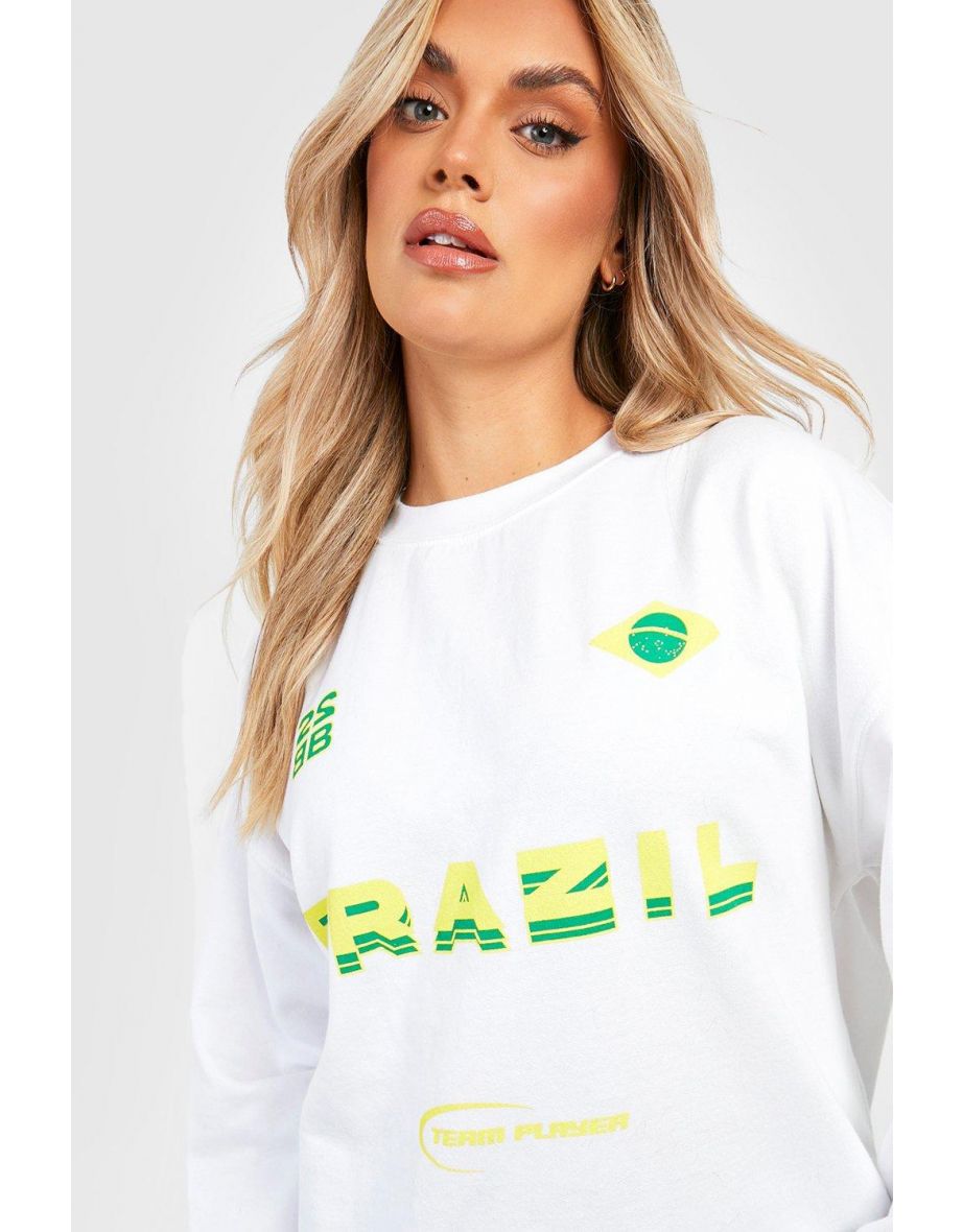 Plus Brazil Oversized Sweater - white - 3