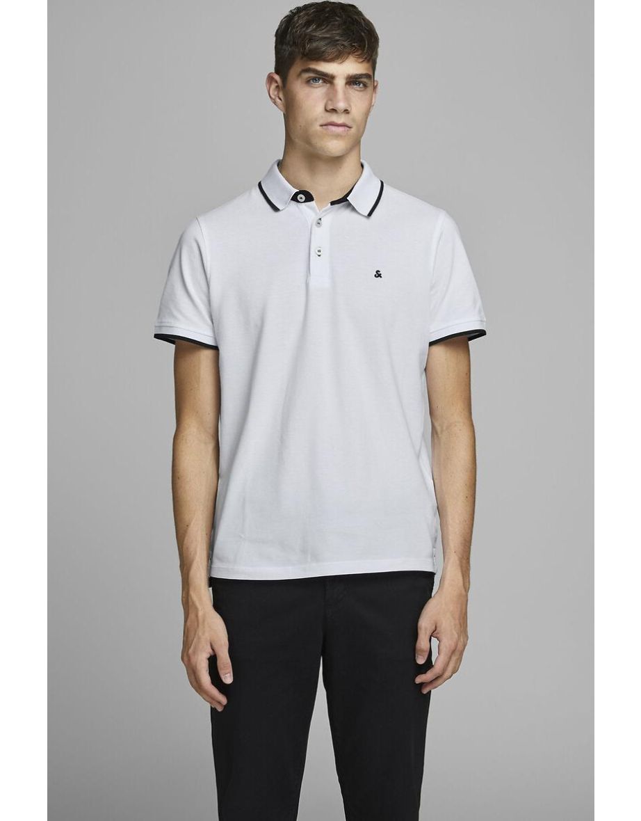Cotton Pique Polo Shirt with Short Sleeves