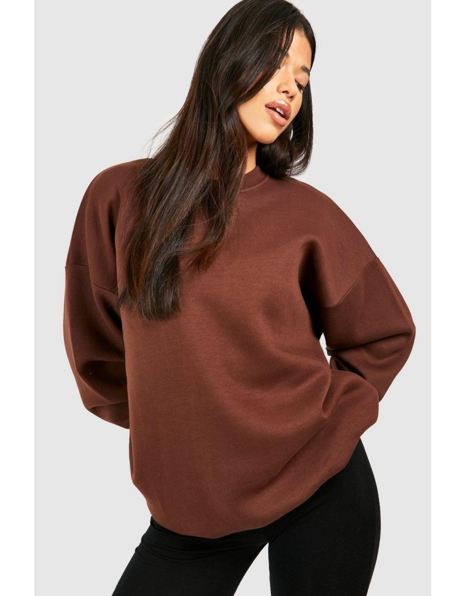 Tall Oversized Sweatshirt - chocolate - 3