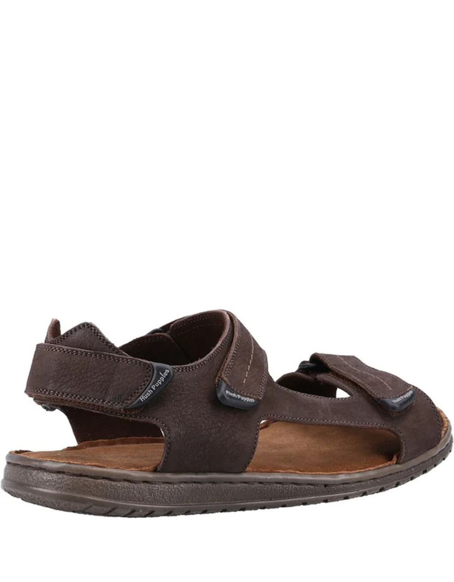 Hush Puppies Mens Nile Cross Over Leather Sandals | Outdoor Look