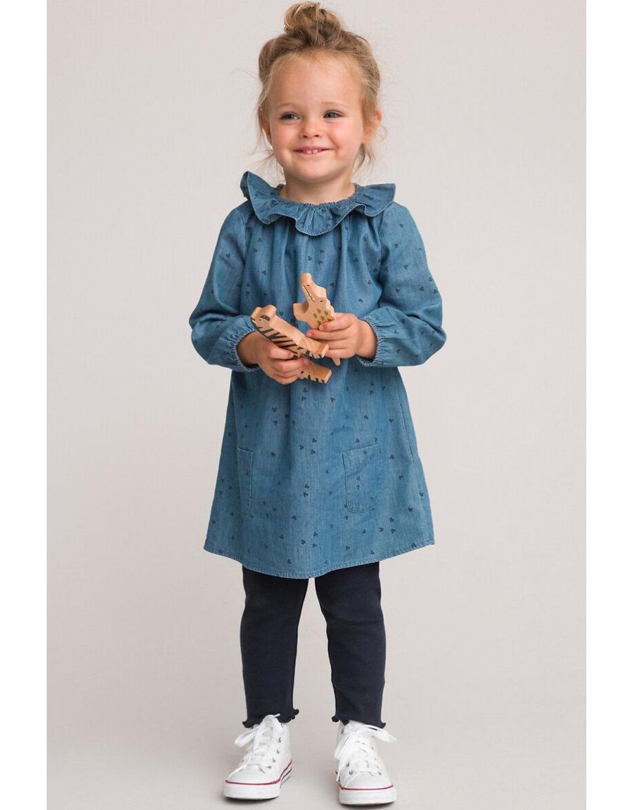 Cotton Tunic Dress/Leggings Outfit