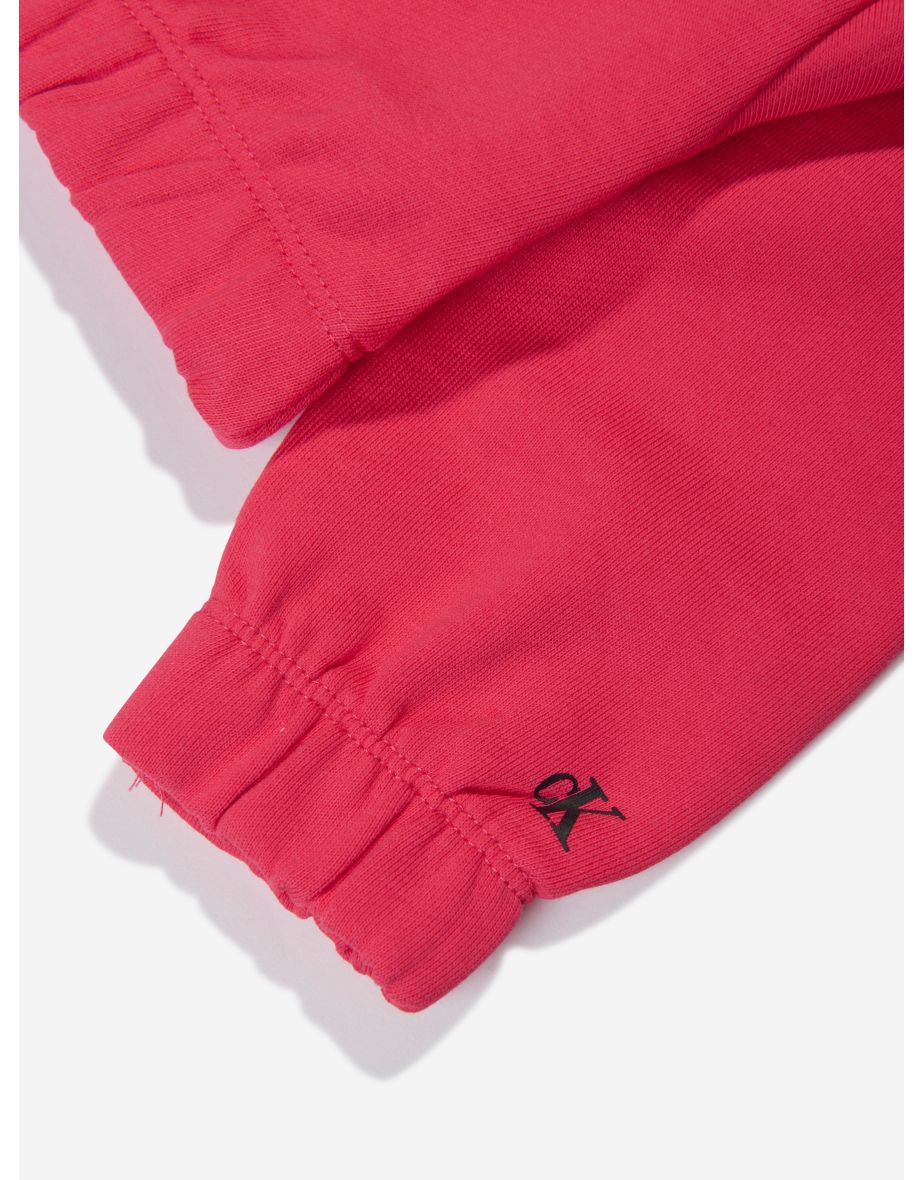 Girls Hero Logo Hoodie in Teaberry - 3