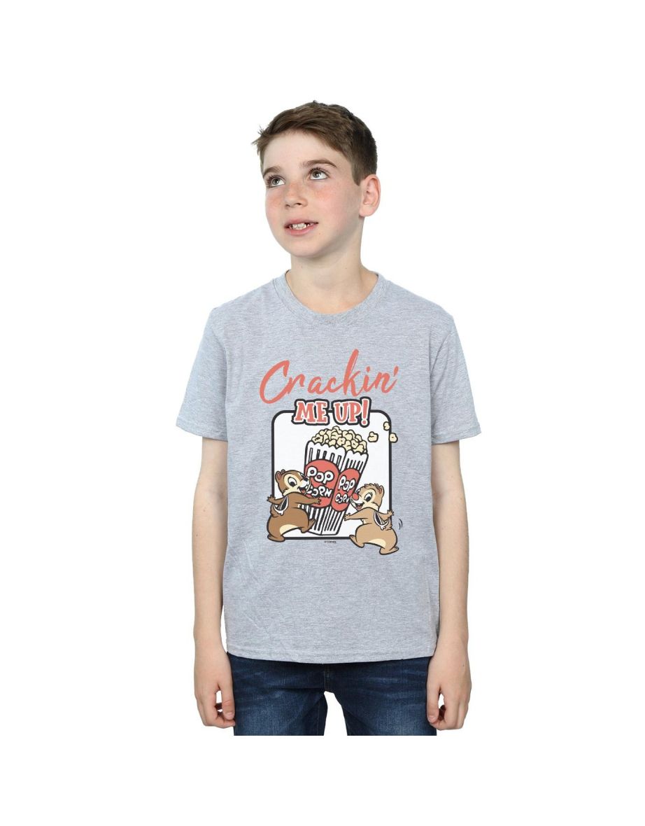 Disney Boys Chip N Dale Crackin Me Up T-Shirt - Sports Grey