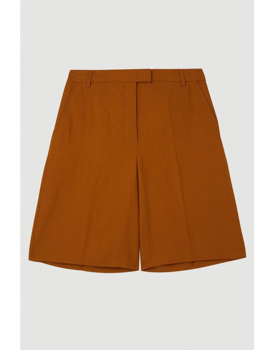 The Founder Premium Tailored Tencel Linen Walking Shorts - 3