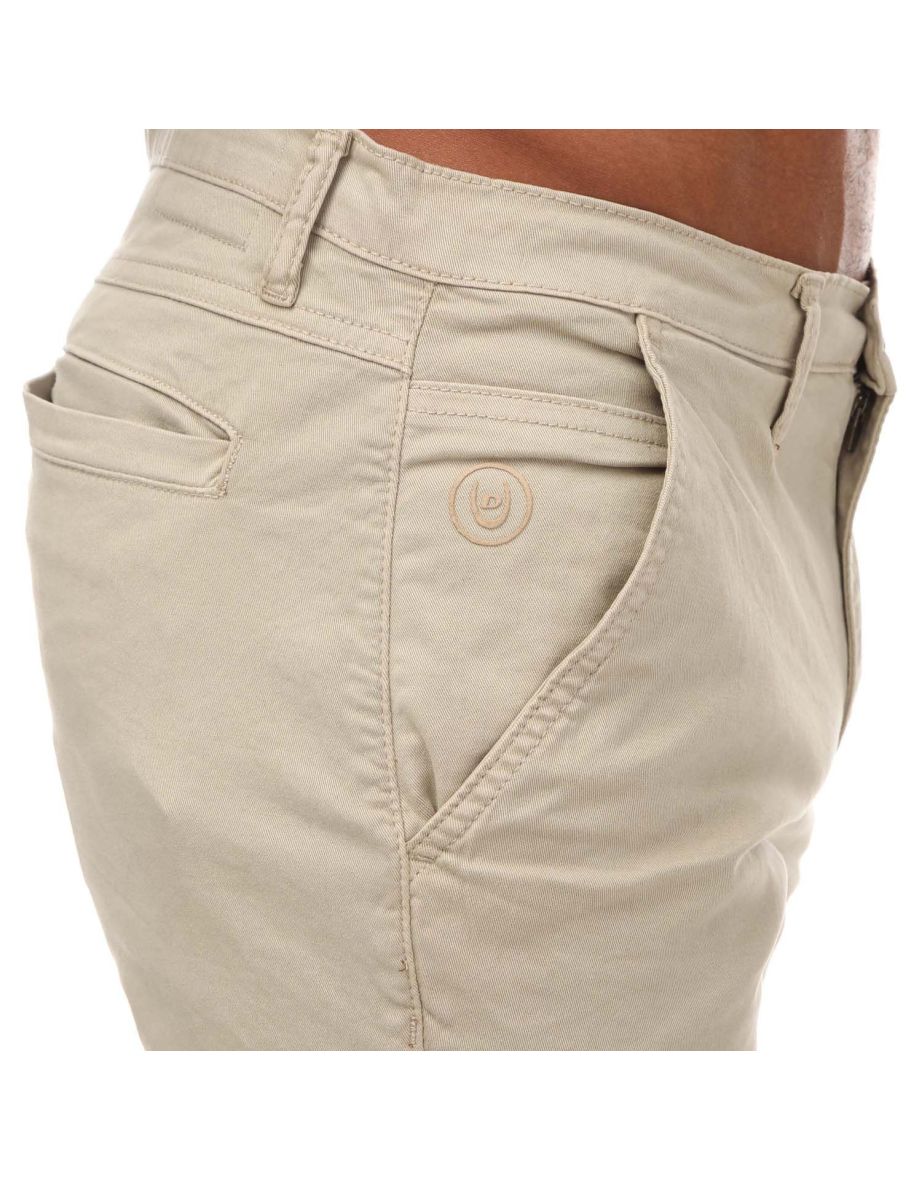 Men's Duck and Cover Moreshore Chino Shorts in Cream - 2