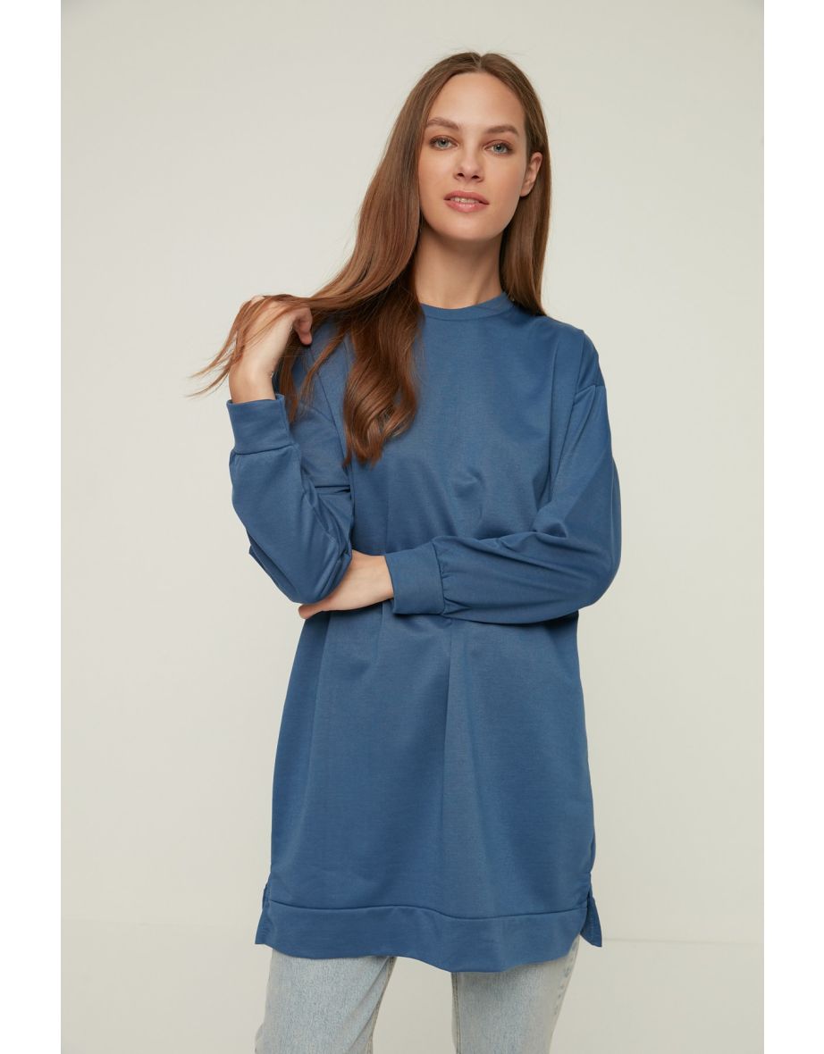 Sweatshirt - Navy blue - Relaxed fit