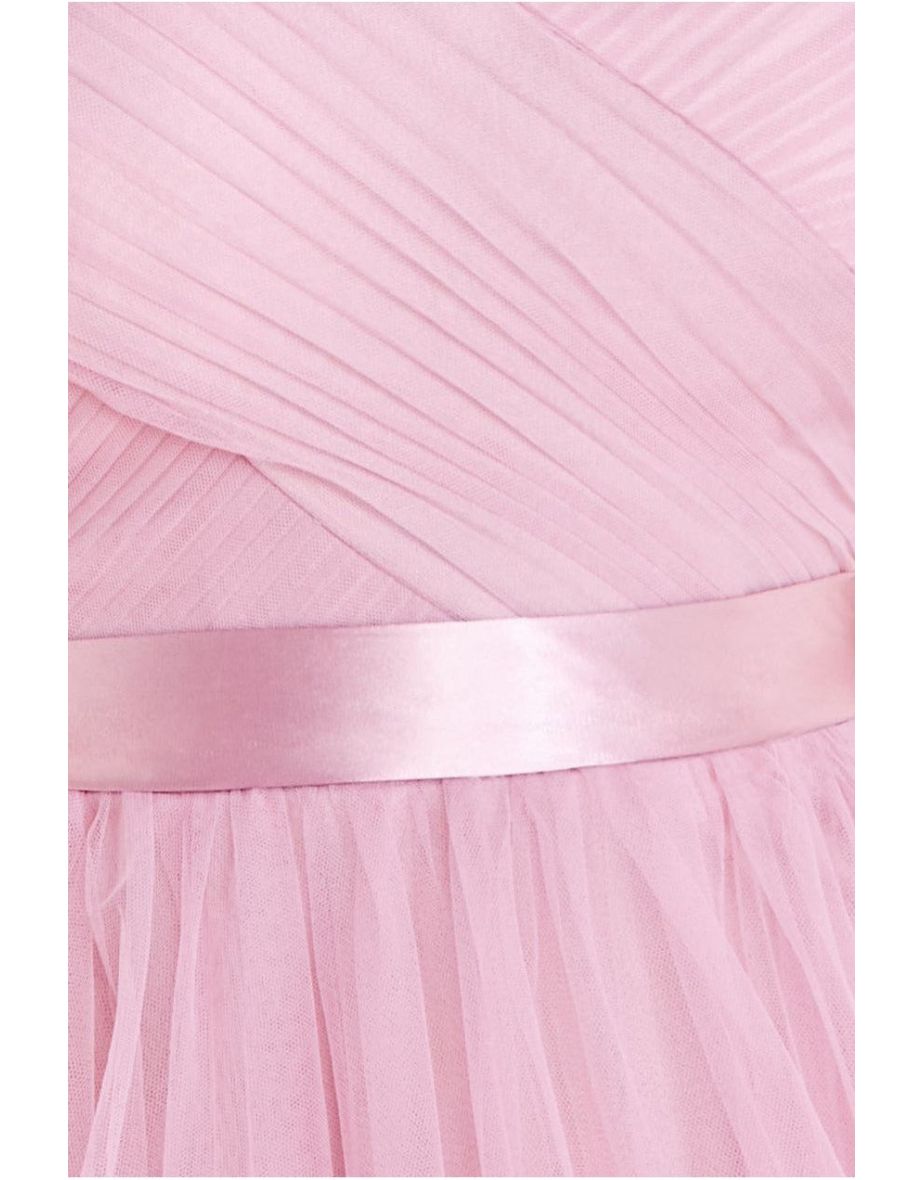 Goddiva Off The Shoulder Princess Maxi Dress - Blush - 3