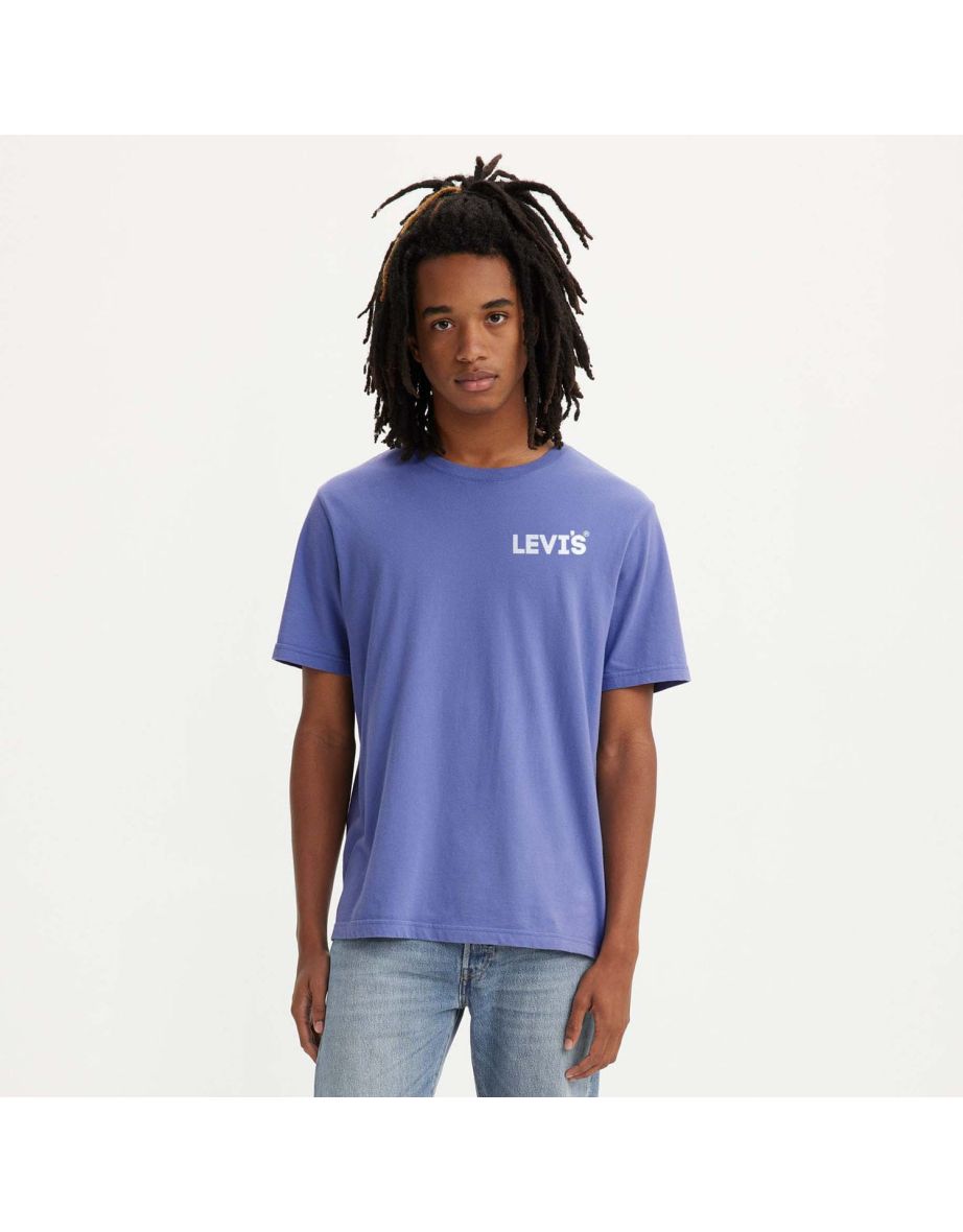 Men's Levis Headline Relaxed T-Shirt in Blue