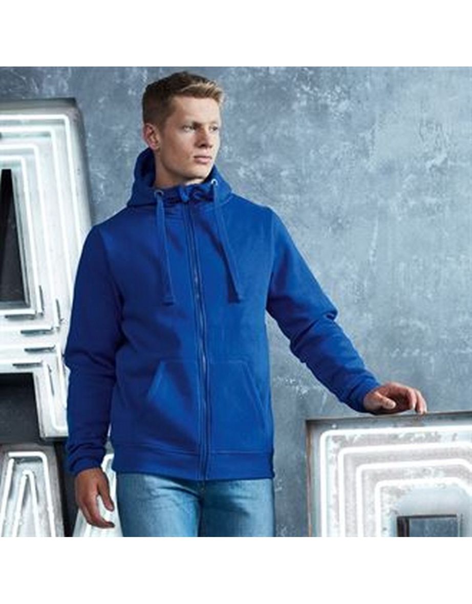 AWDis Just Hoods Mens Graduate Heavyweight Full Zip Hoodie - Royal Blue - 1