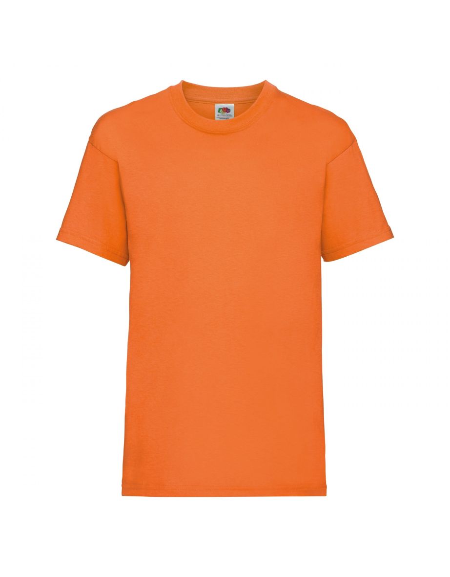 Fruit Of The Loom Childrens/Kids Unisex Valueweight Short Sleeve T-Shirt - Orange