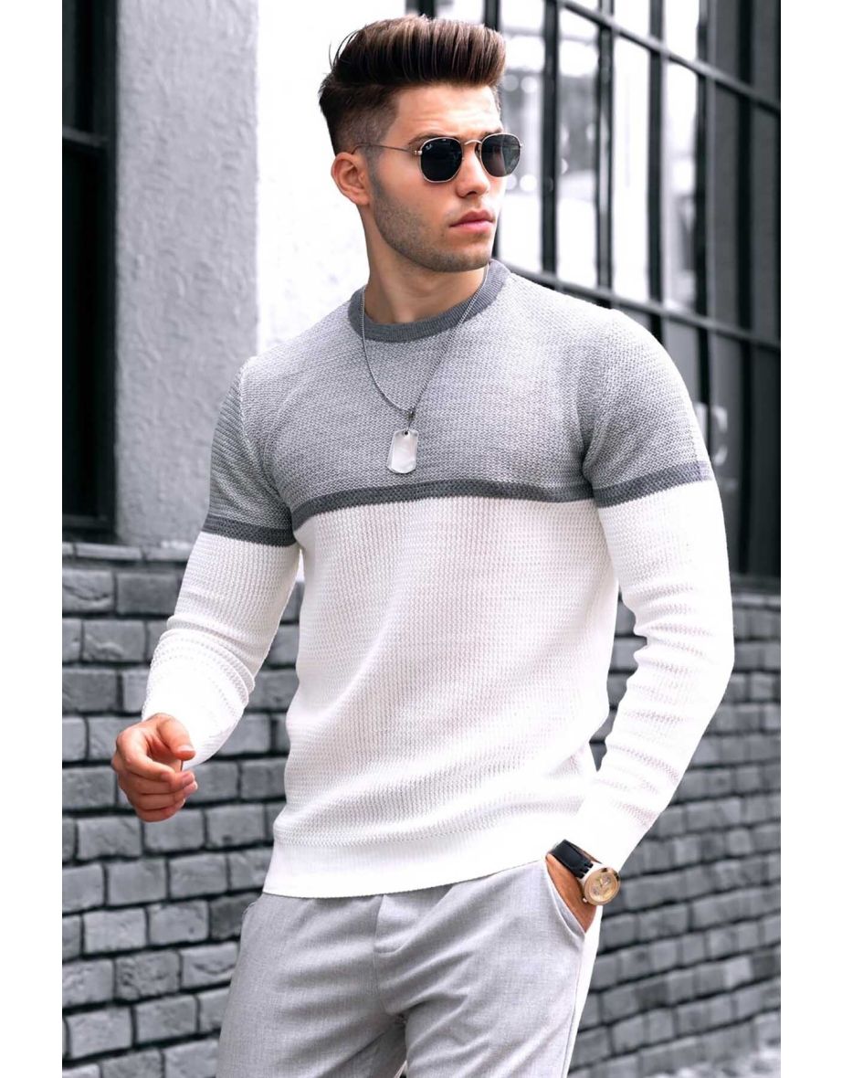 Sweater - White - Regular fit