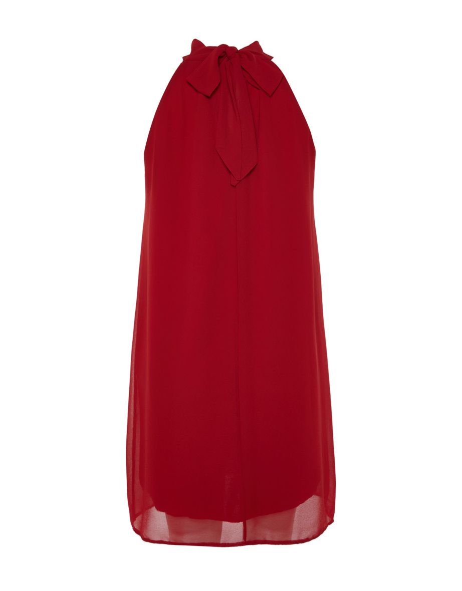 Dress - Red - Shift - 7
