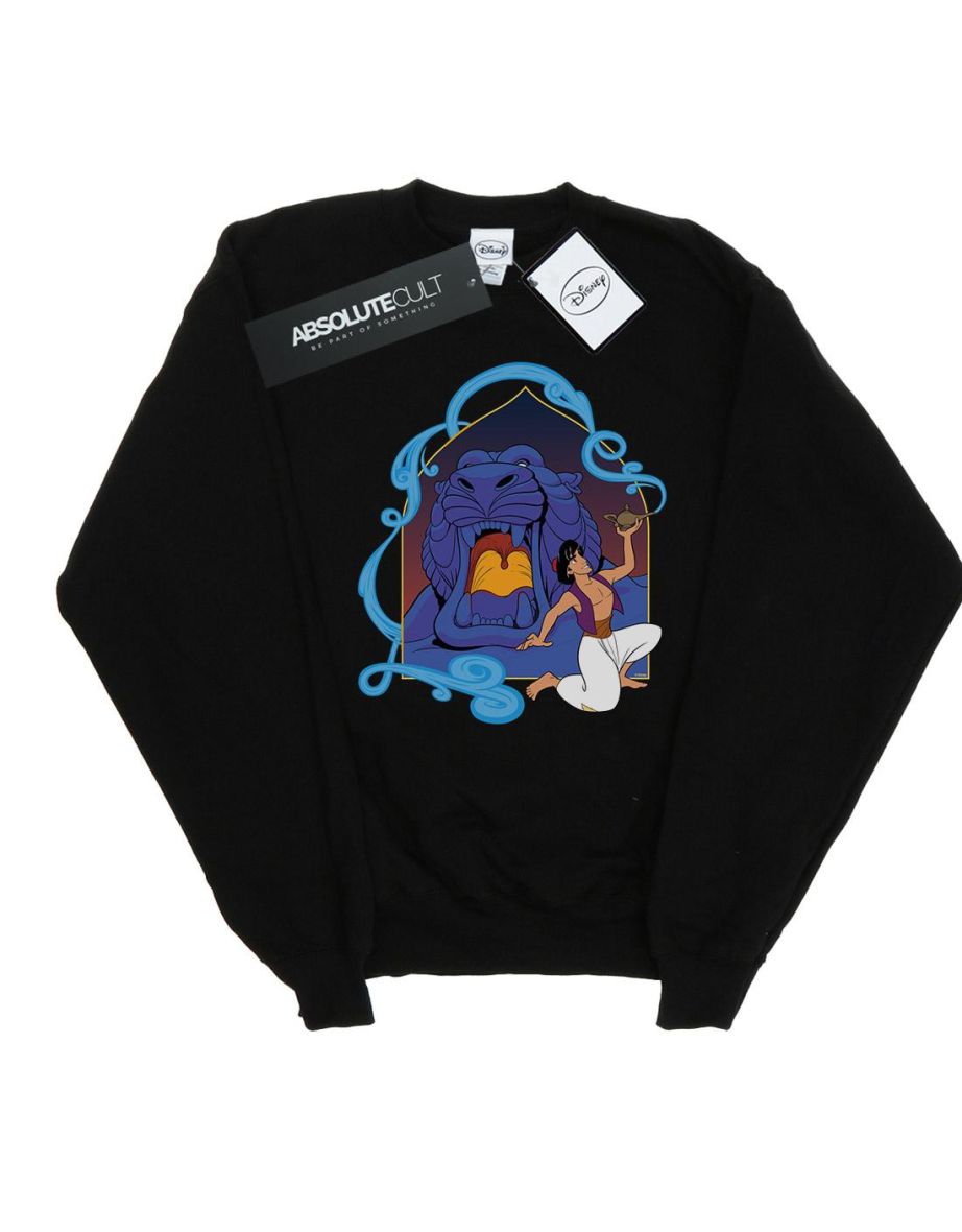 Disney Girls Aladdin Cave Of Wonders Sweatshirt - Black